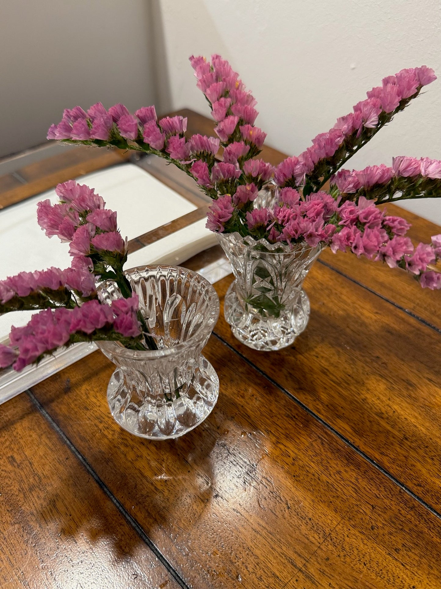 Small Cut Glass Bud Vase