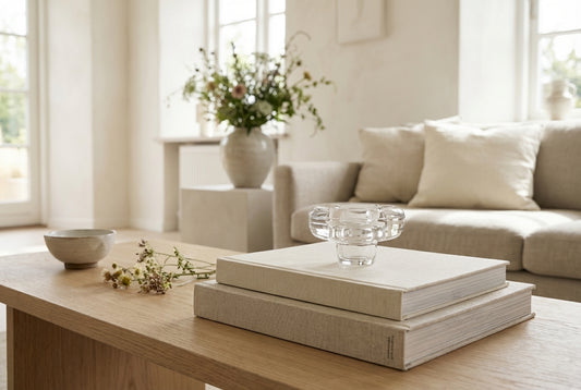 Vintage Crystal Glass Ashtray