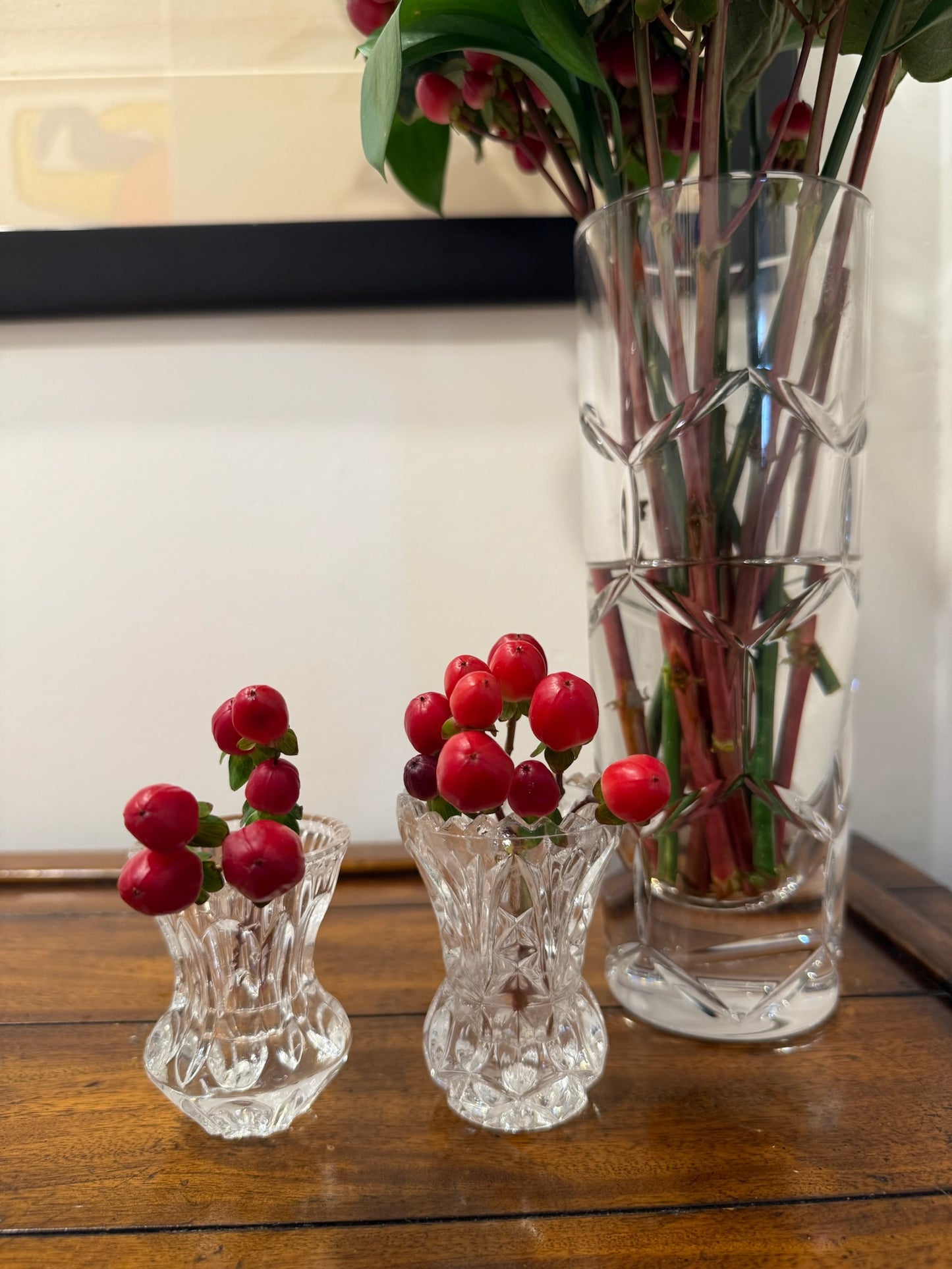 Small Cut Glass Bud Vase