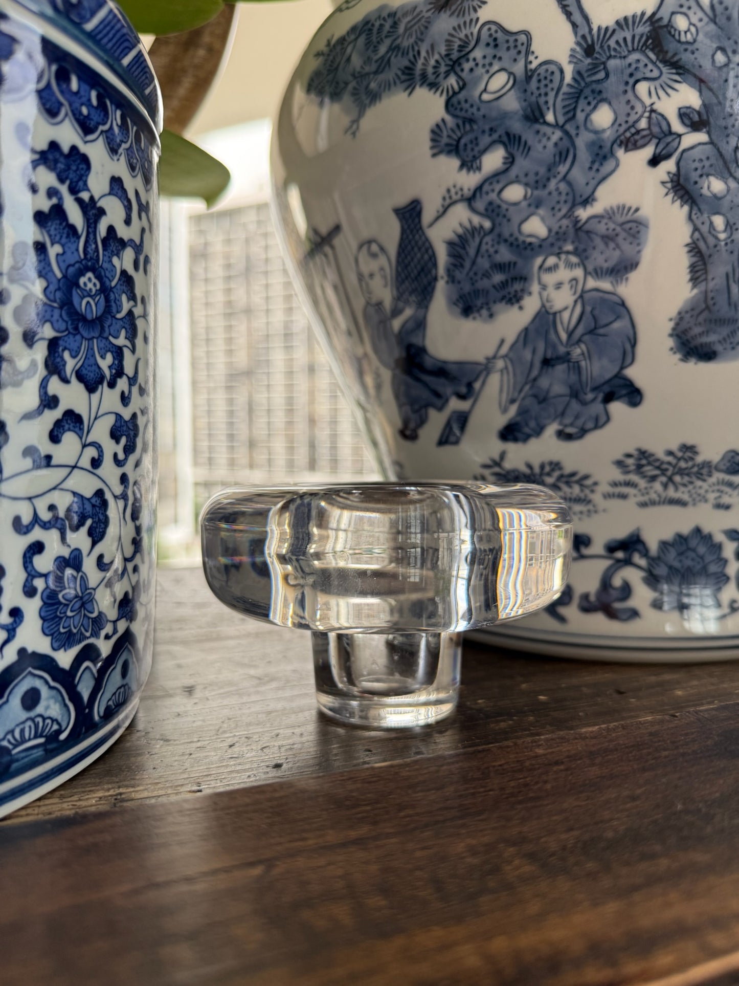 Vintage Crystal Glass Ashtray