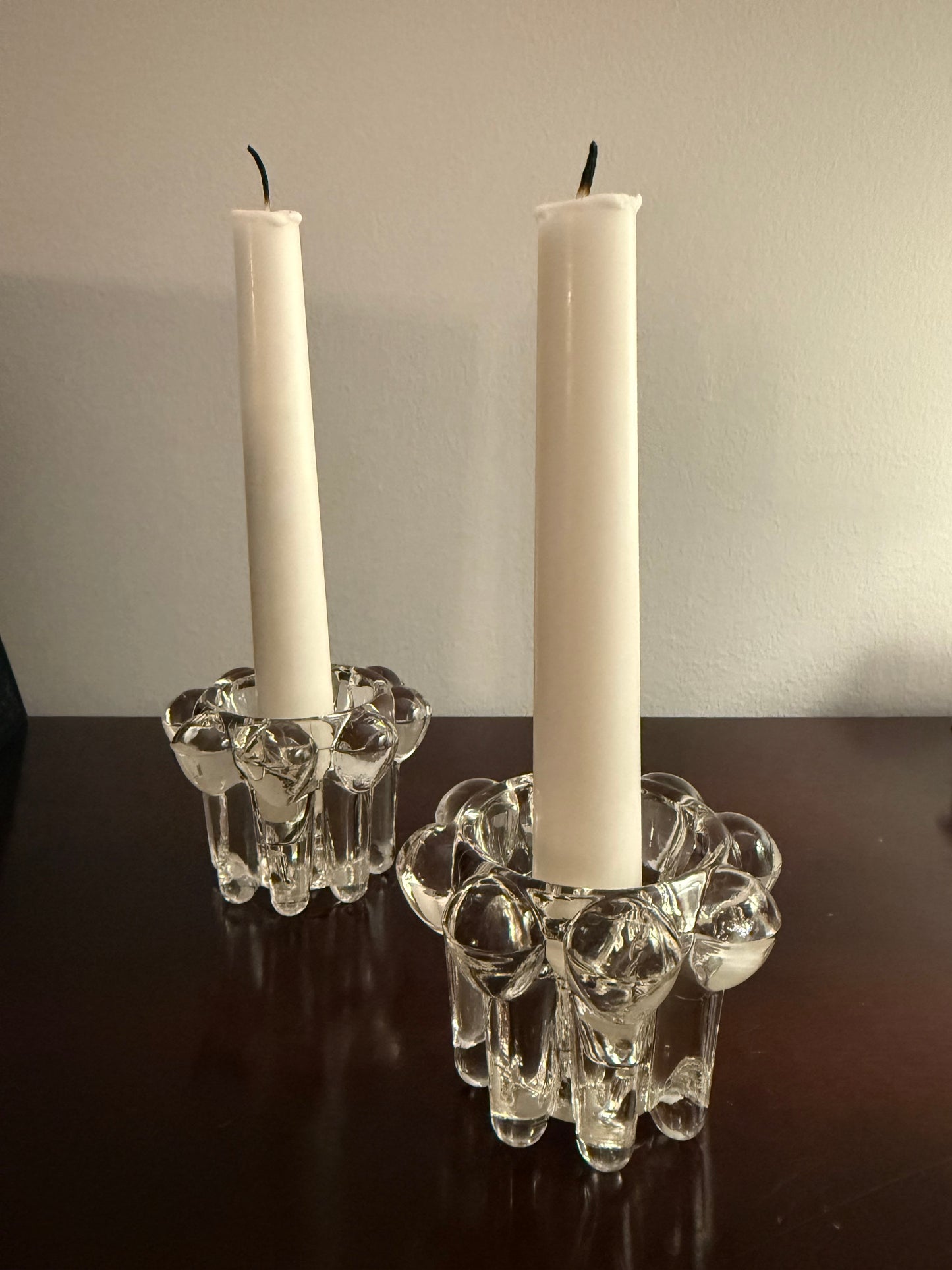 Crystal Candle Holders - Set of 2