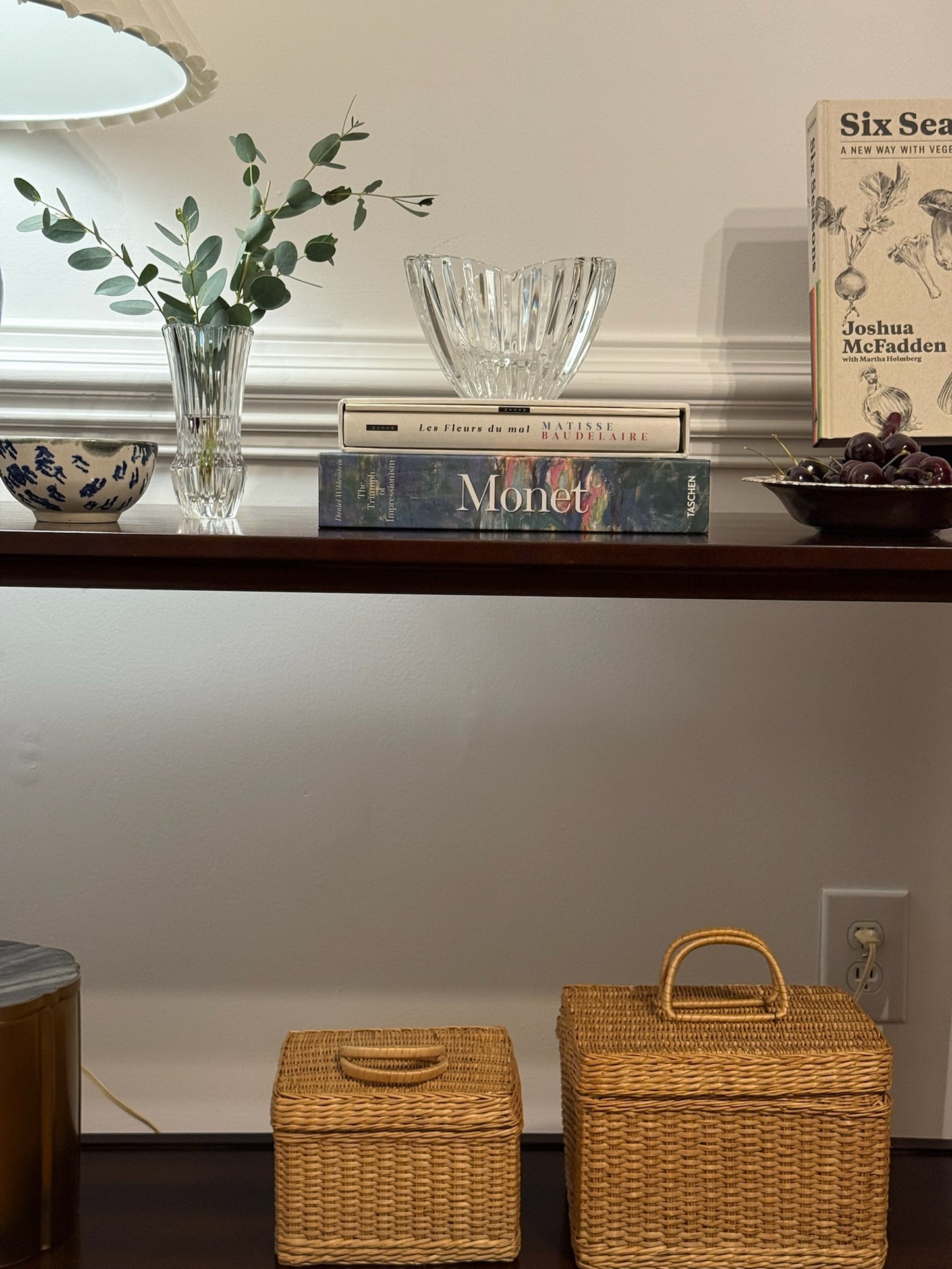 Handwoven Rattan Storage Set of 2