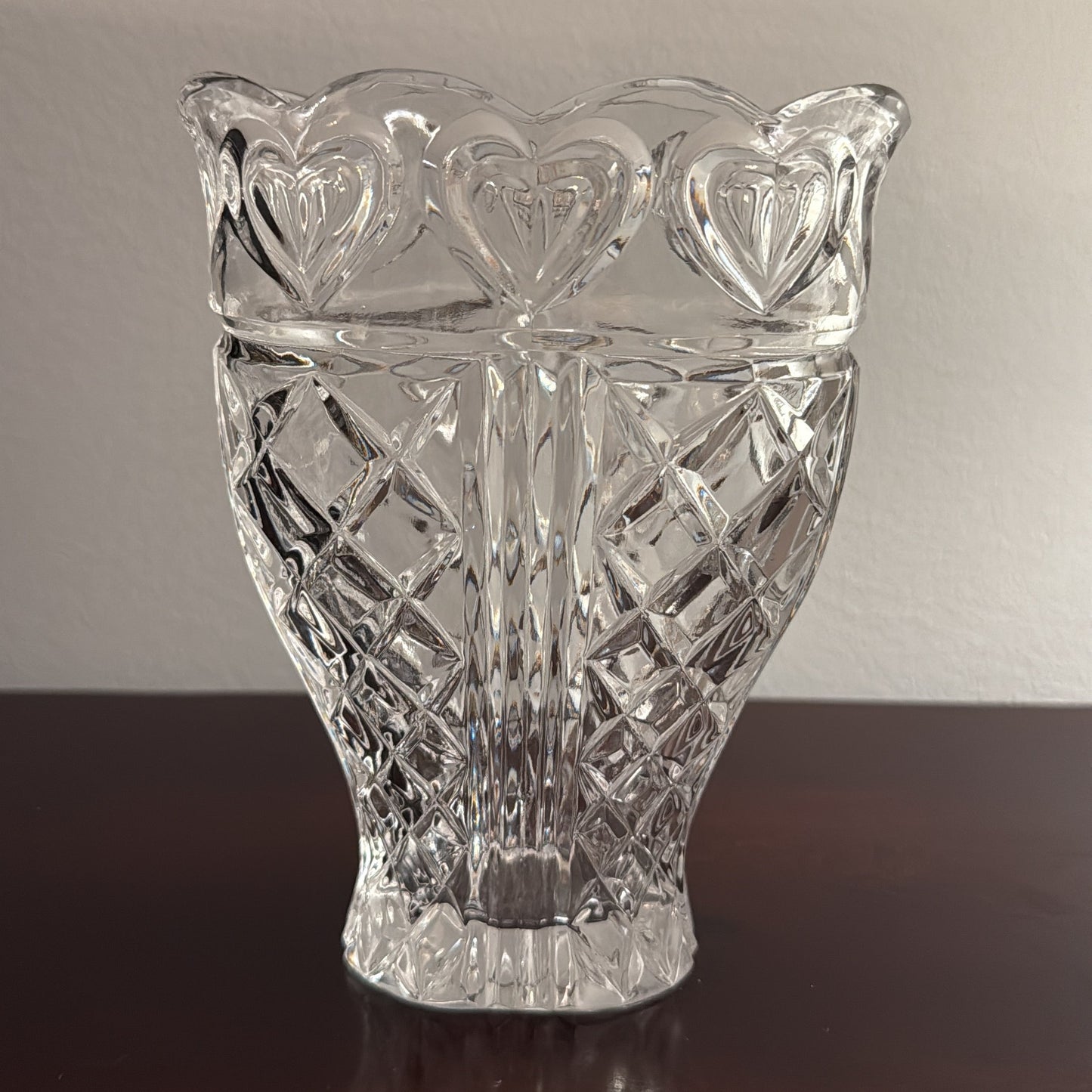 Crystal Heart Vase