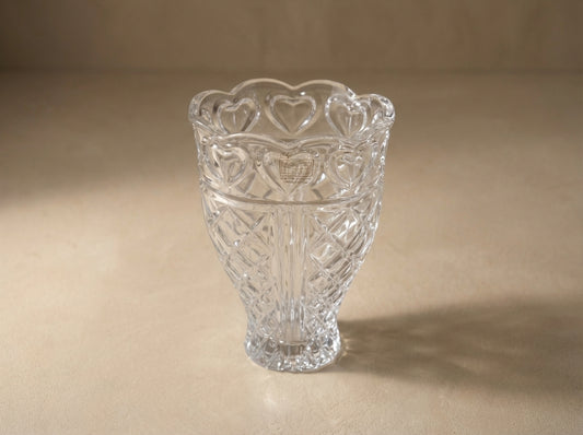 Crystal Heart Vase