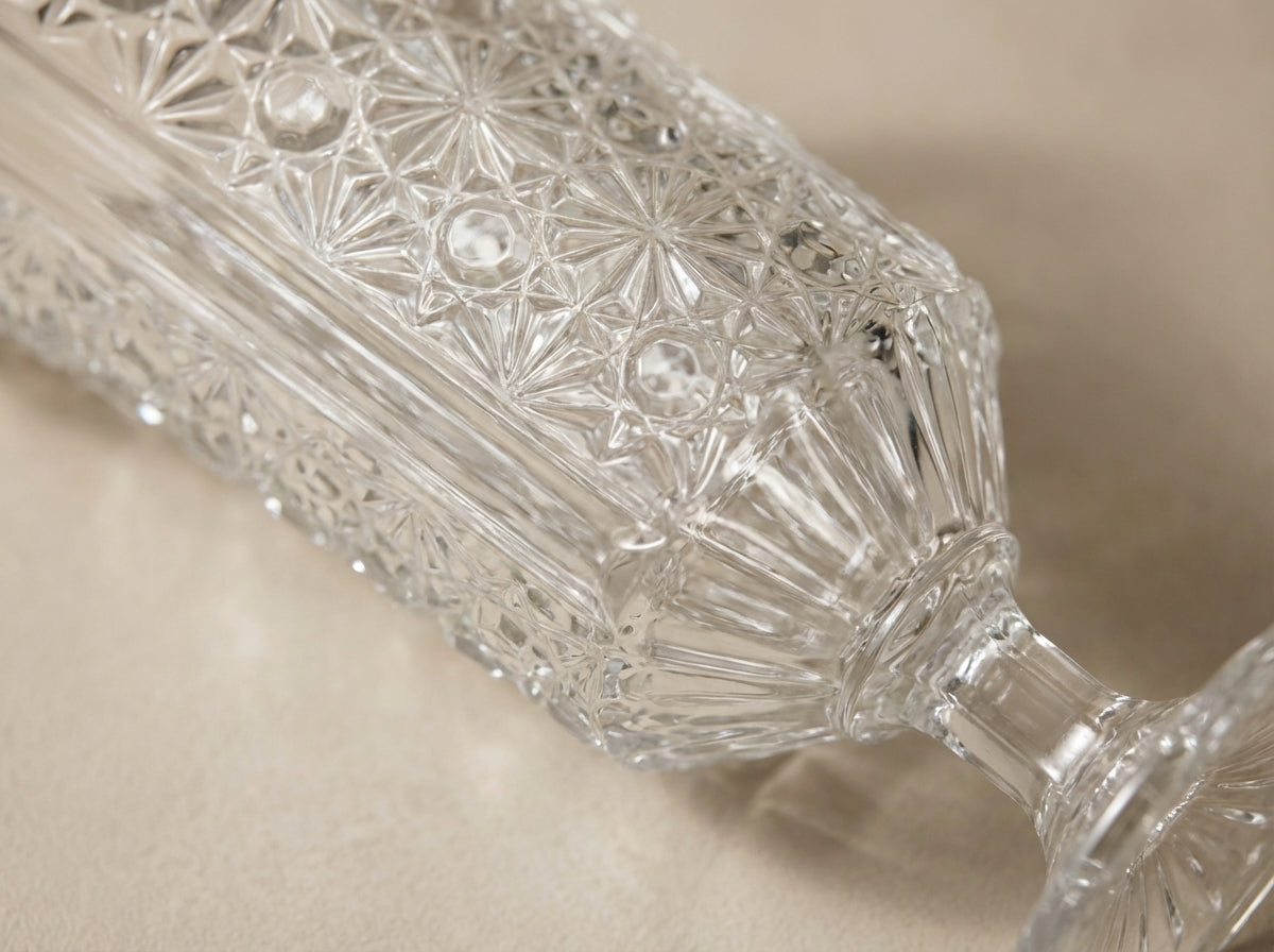 Cut Glass Crystal Flower Vase