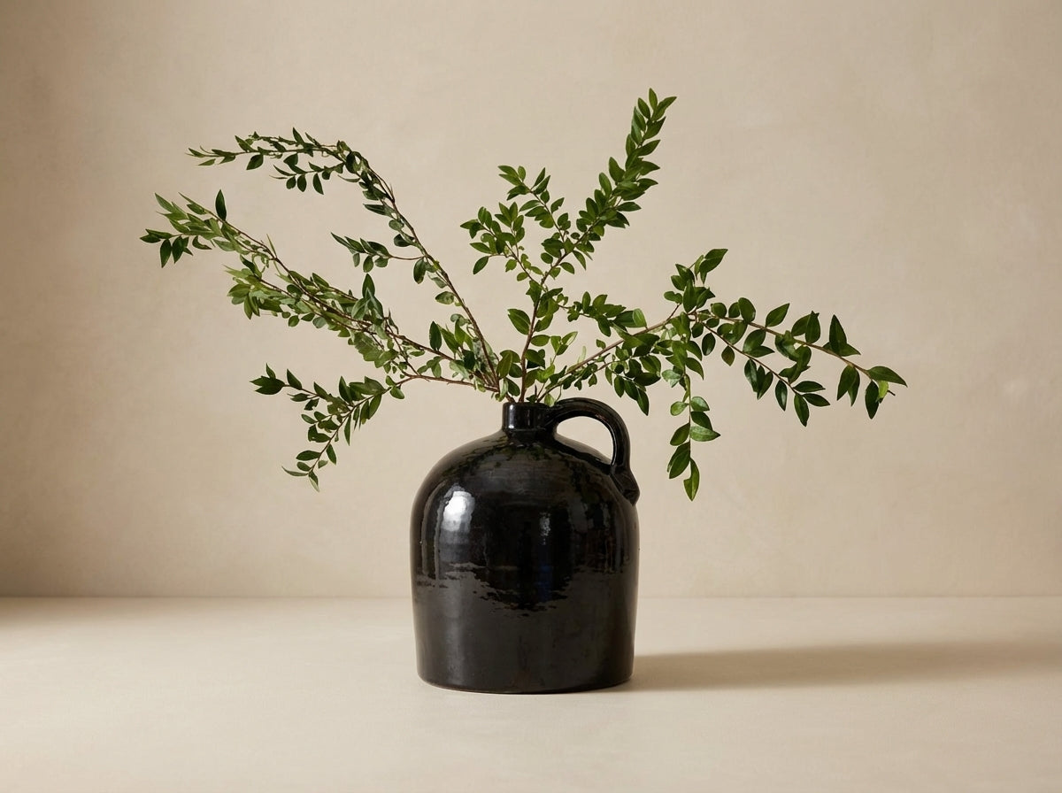 Artisan Brown Ceramic vase