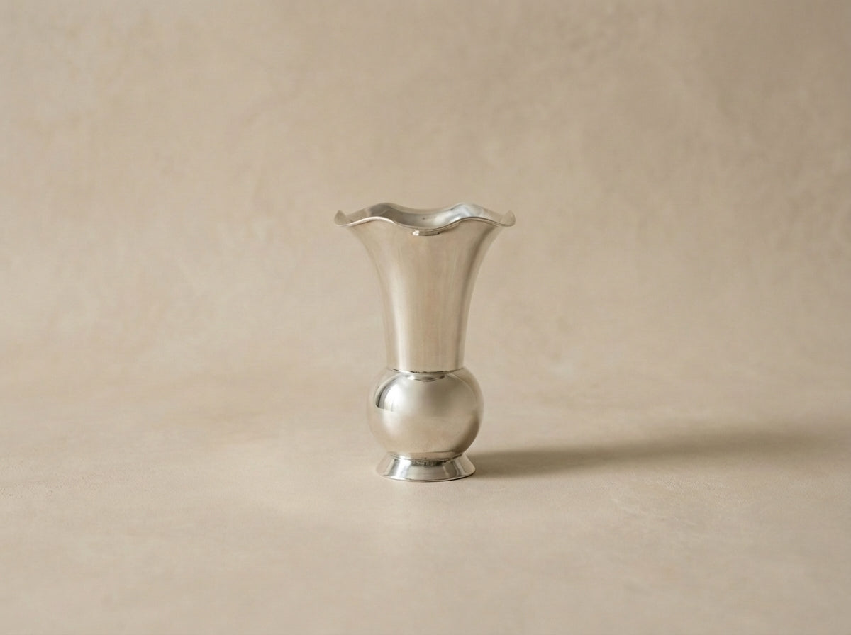 Antique Continental .835 Sterling Silver Bud Vase
