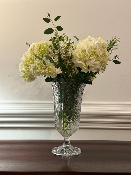 Cut Glass Crystal Flower Vase