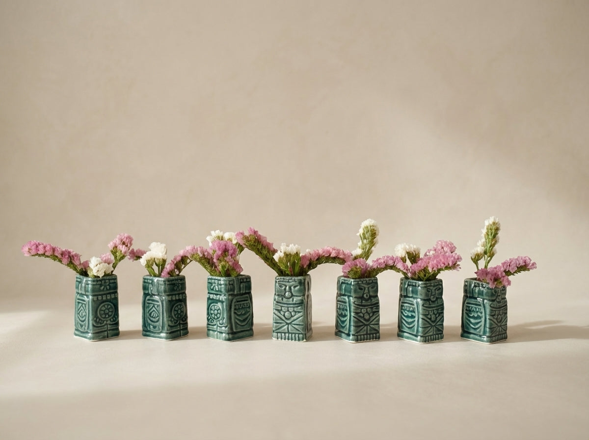 Green Handmade Ceramic Vase