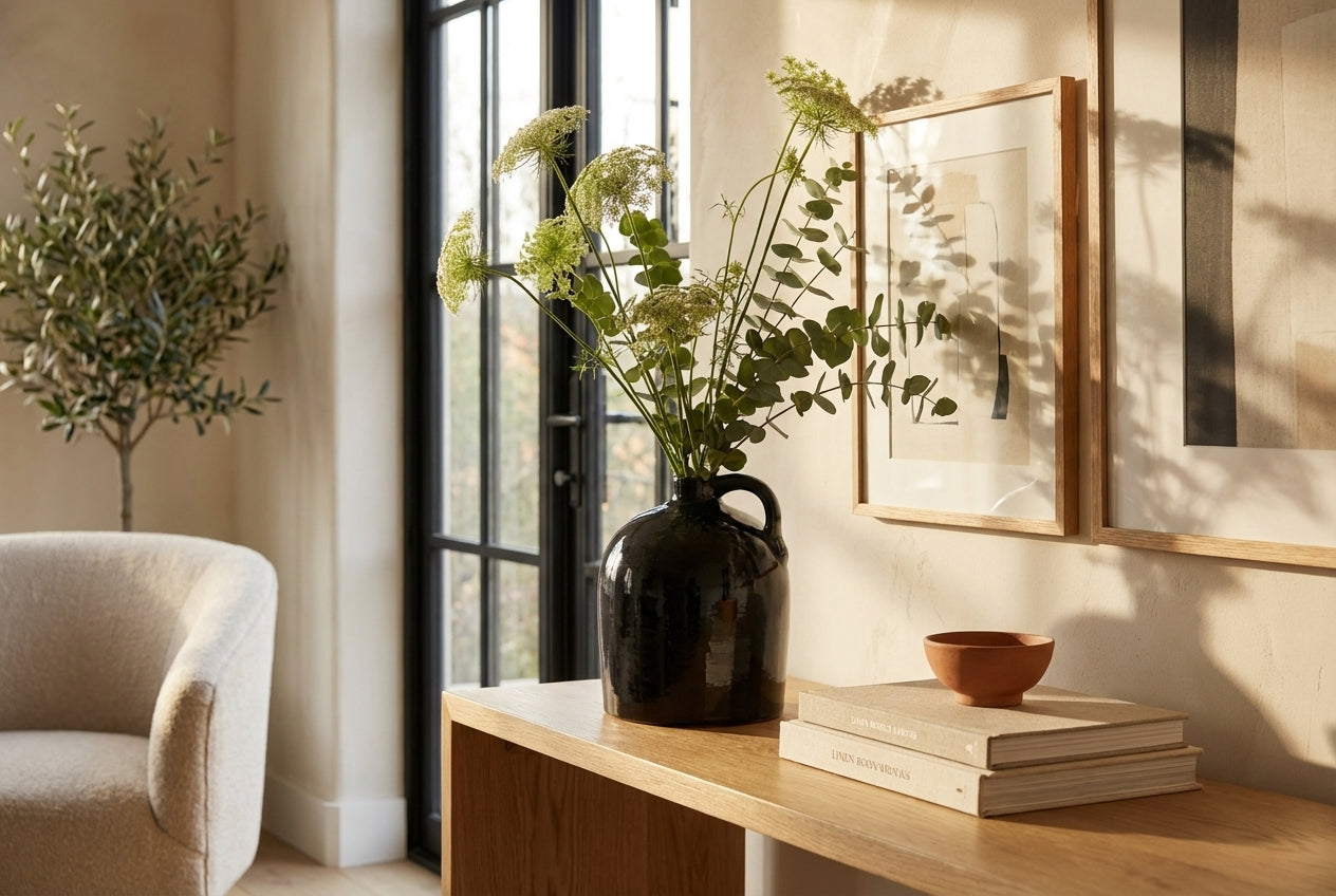 Artisan Brown Ceramic vase