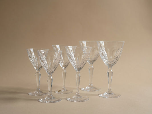 Josepinenhütte Cut Crystal Water Glass (Large Size) - Set of 4