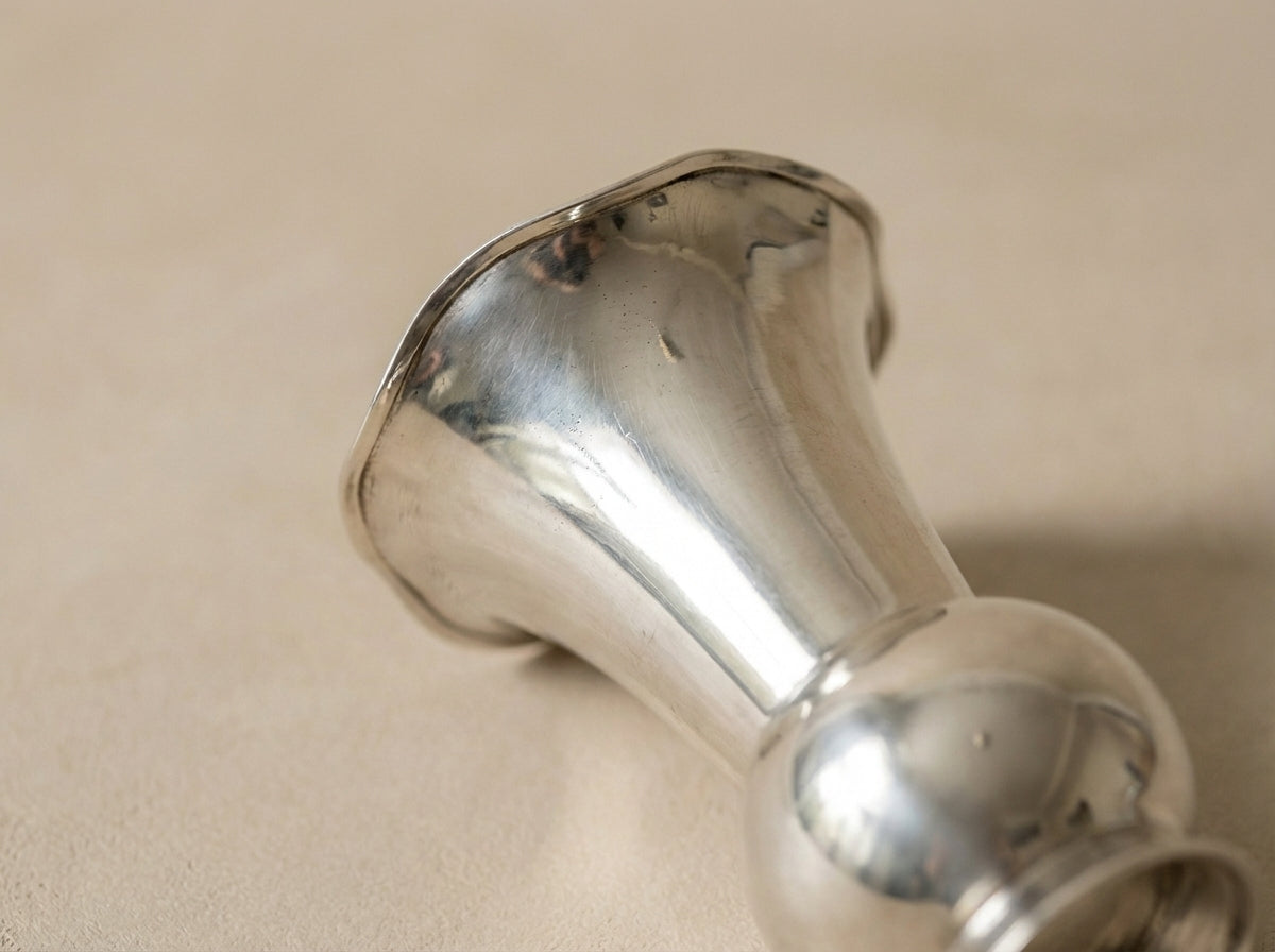 Antique Continental .835 Sterling Silver Bud Vase