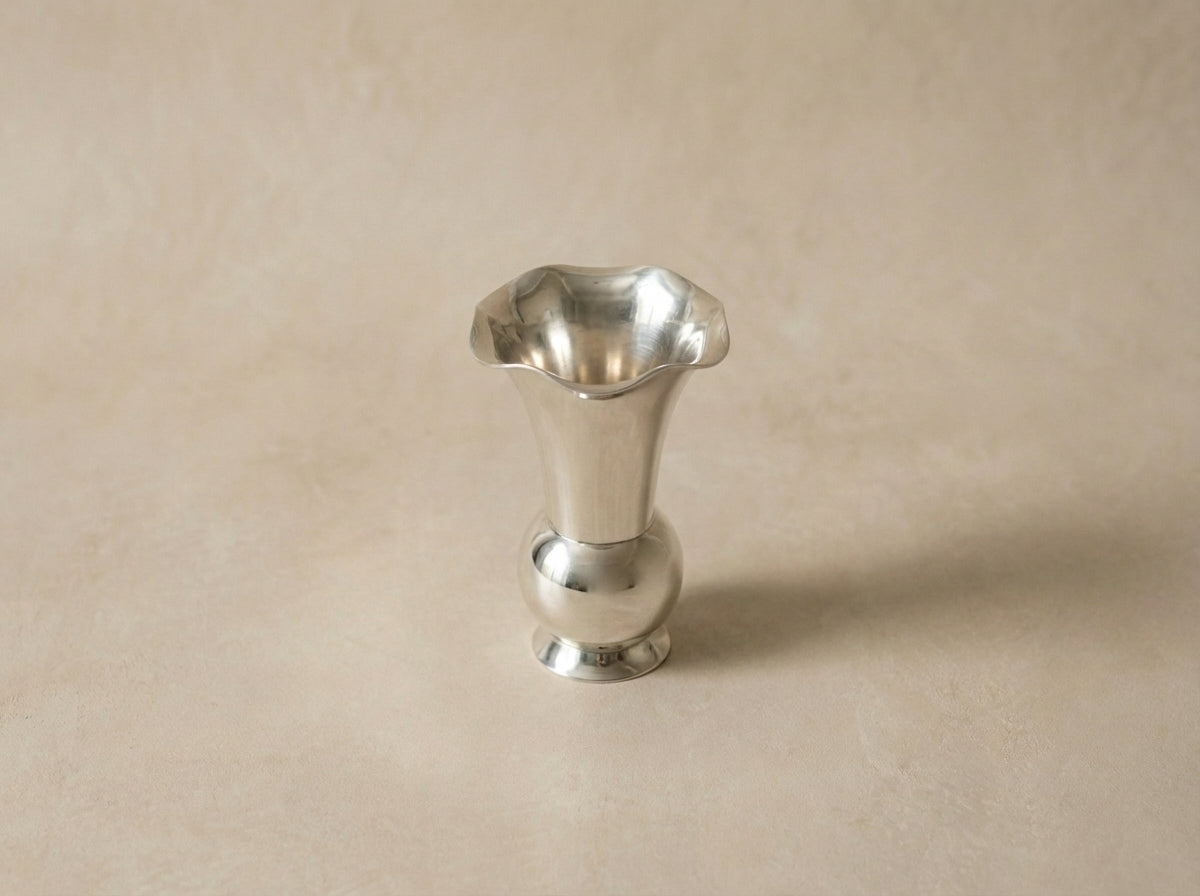 Antique Continental .835 Sterling Silver Bud Vase