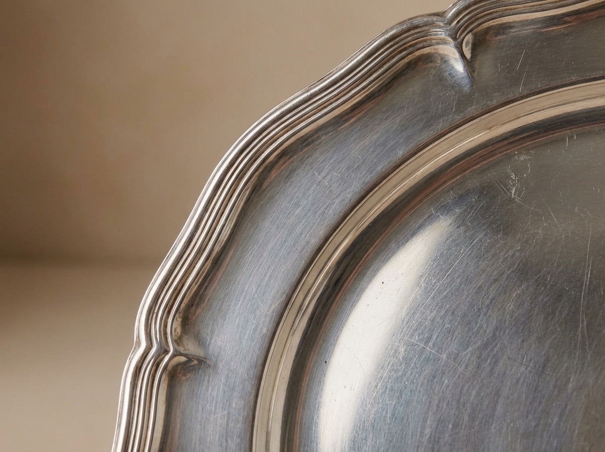 Large Oval 80% Silver Serving Tray