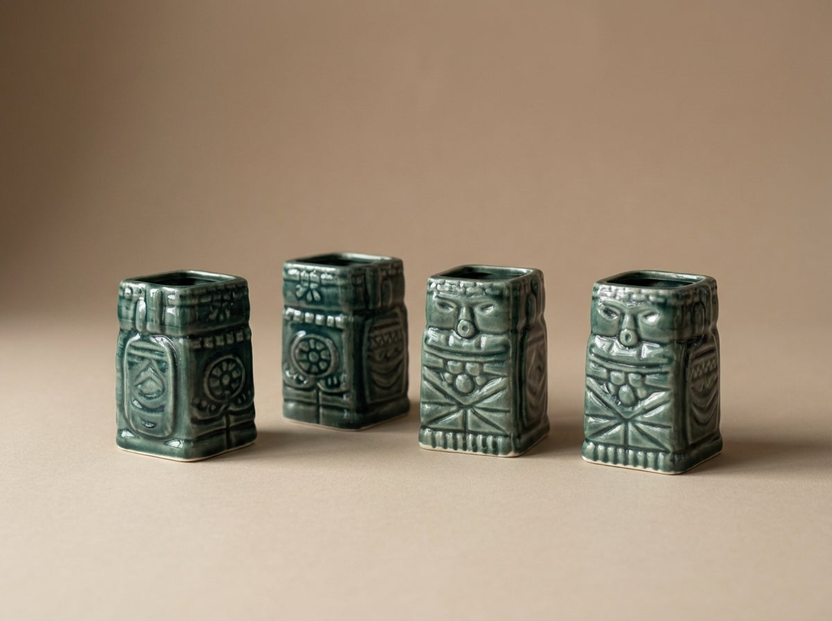 Green Handmade Ceramic Vase
