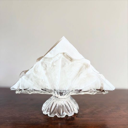 Crystal Cut Glass Napkin Holder