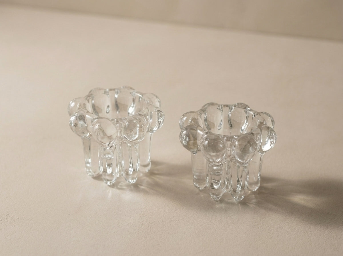 Crystal Candle Holders - Set of 2