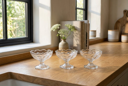 Footed Serving Bowls - Set of 3