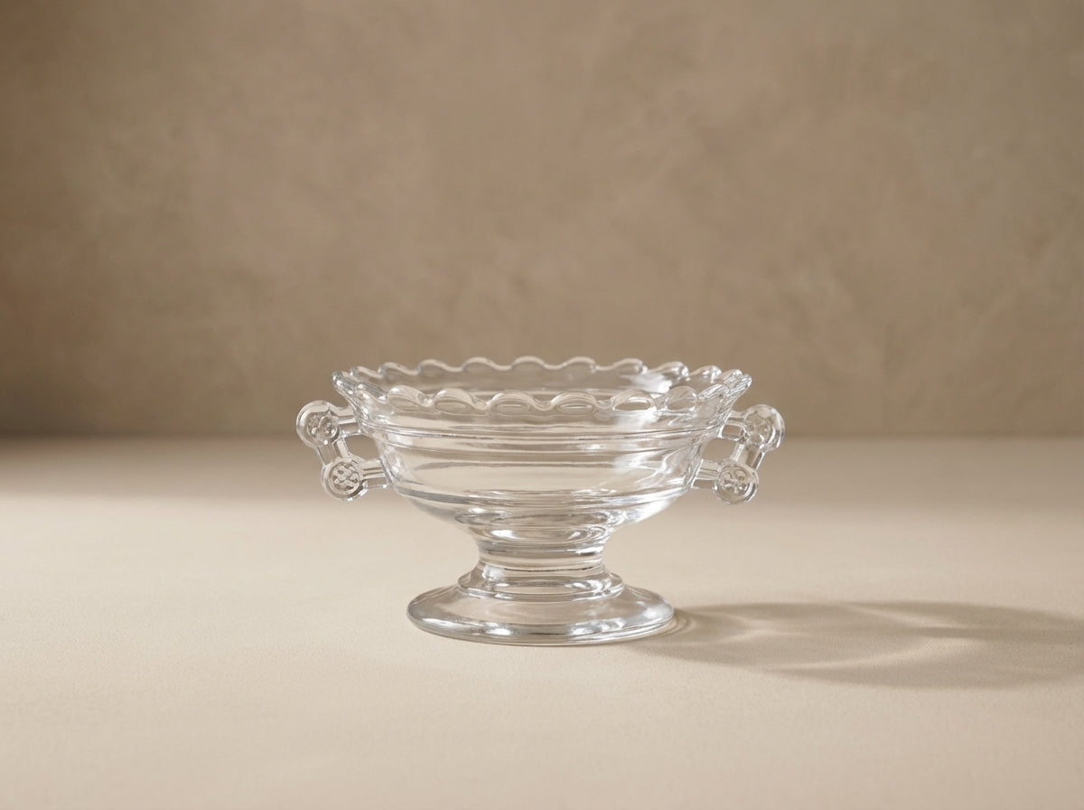 Vintage Candlewick Glass Olive Bowls