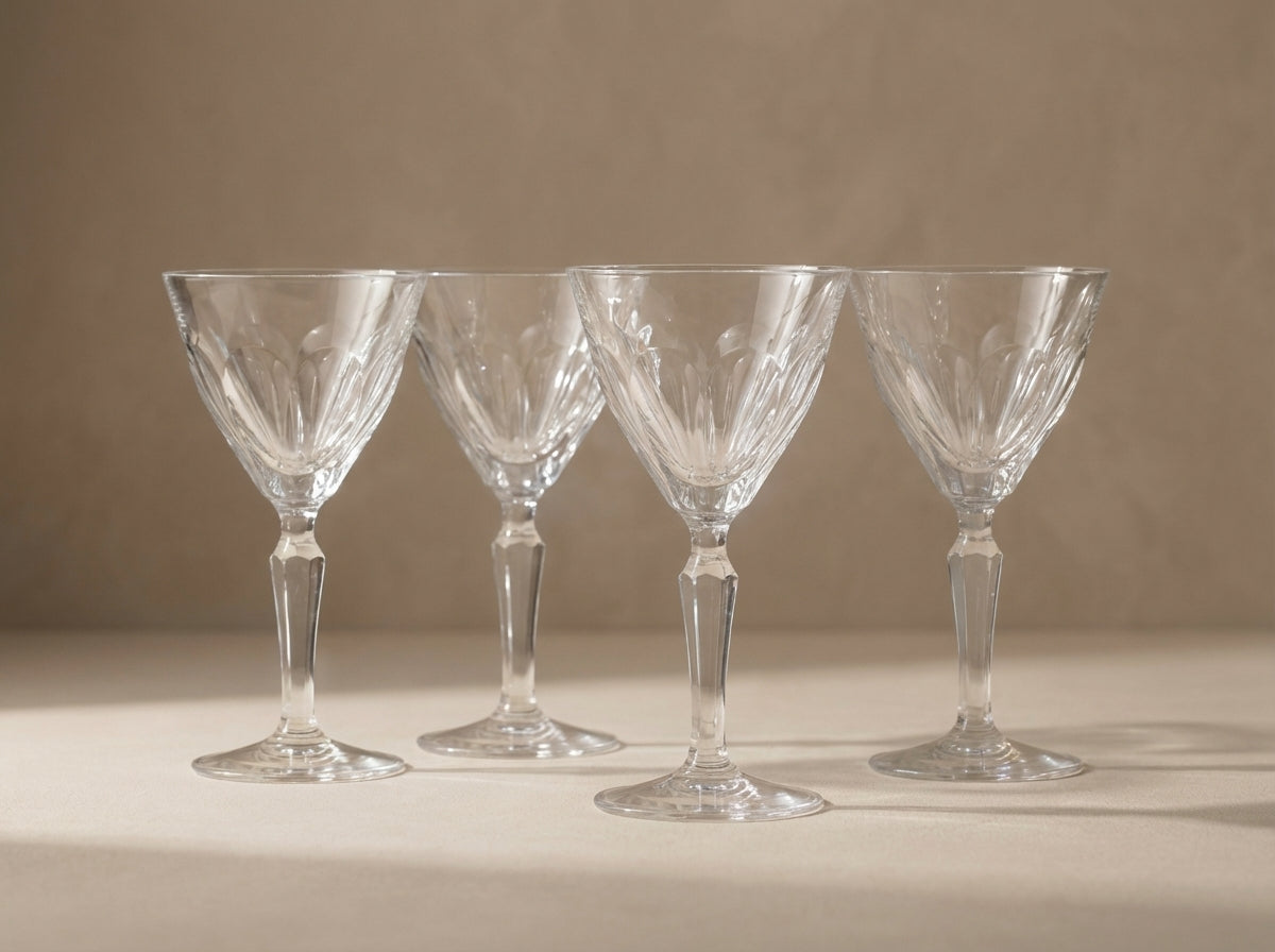 Josepinenhütte Cut Crystal Water Glass (Large Size) - Set of 4