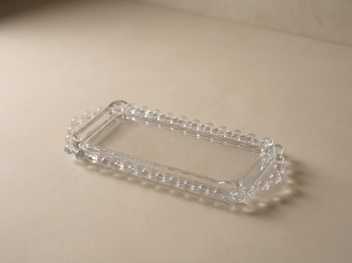 Vintage Candlewick Glass Tray
