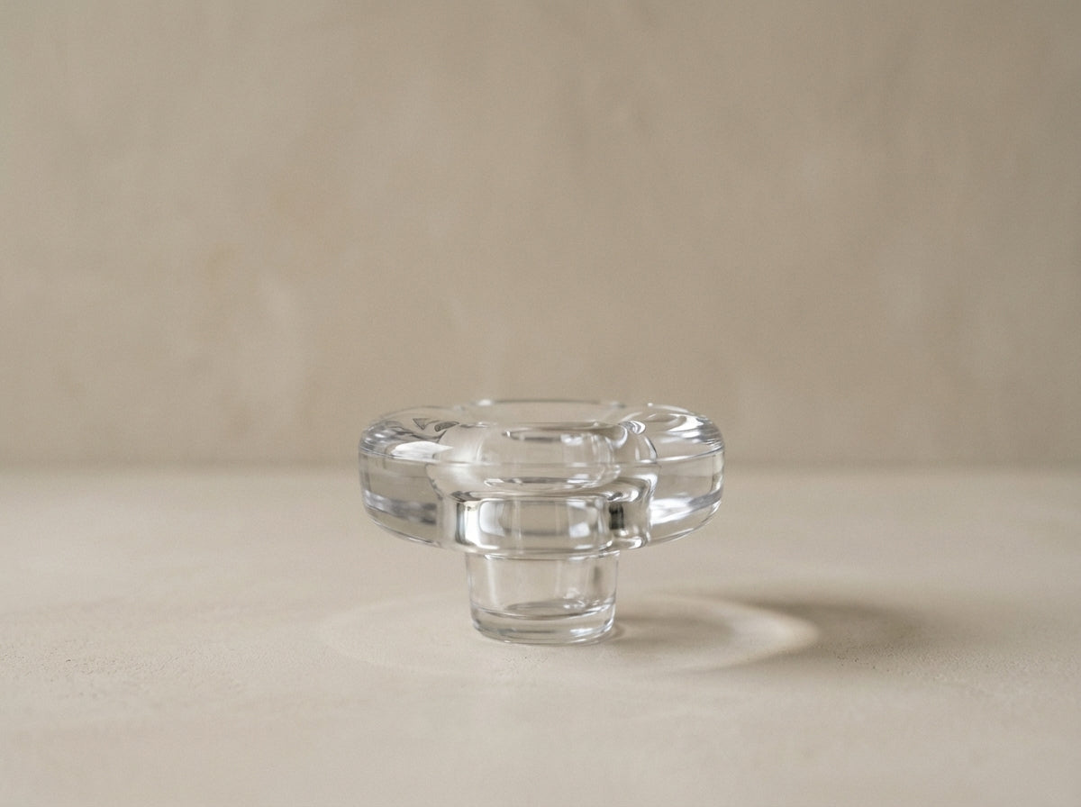 Vintage Crystal Glass Ashtray