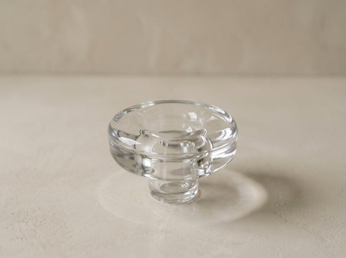 Vintage Crystal Glass Ashtray
