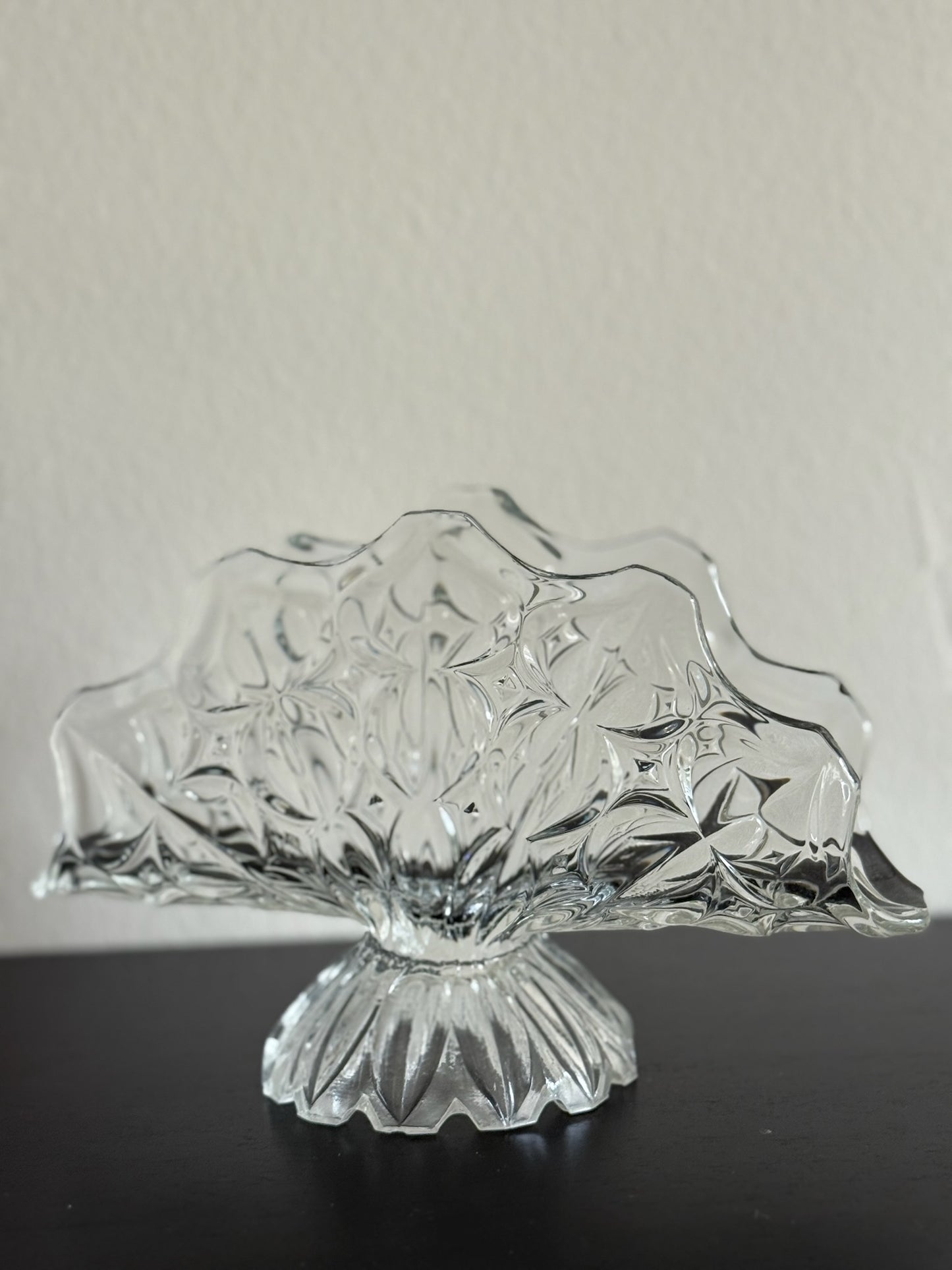 Crystal Cut Glass Napkin Holder