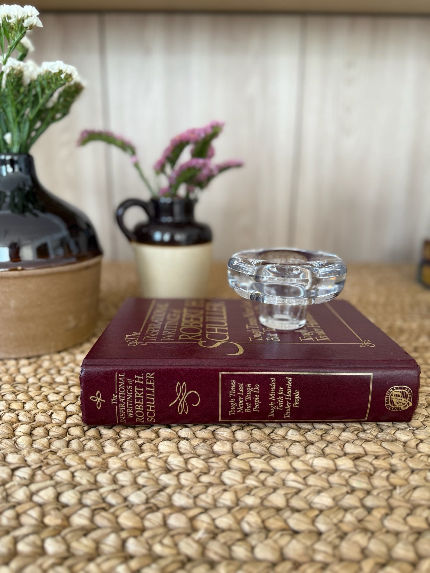 Vintage Crystal Glass Ashtray