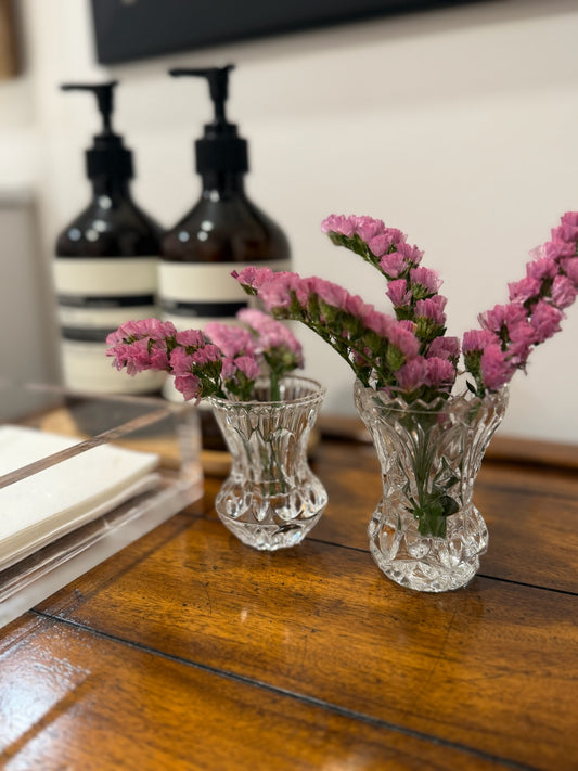 Small Cut Glass Bud Vase