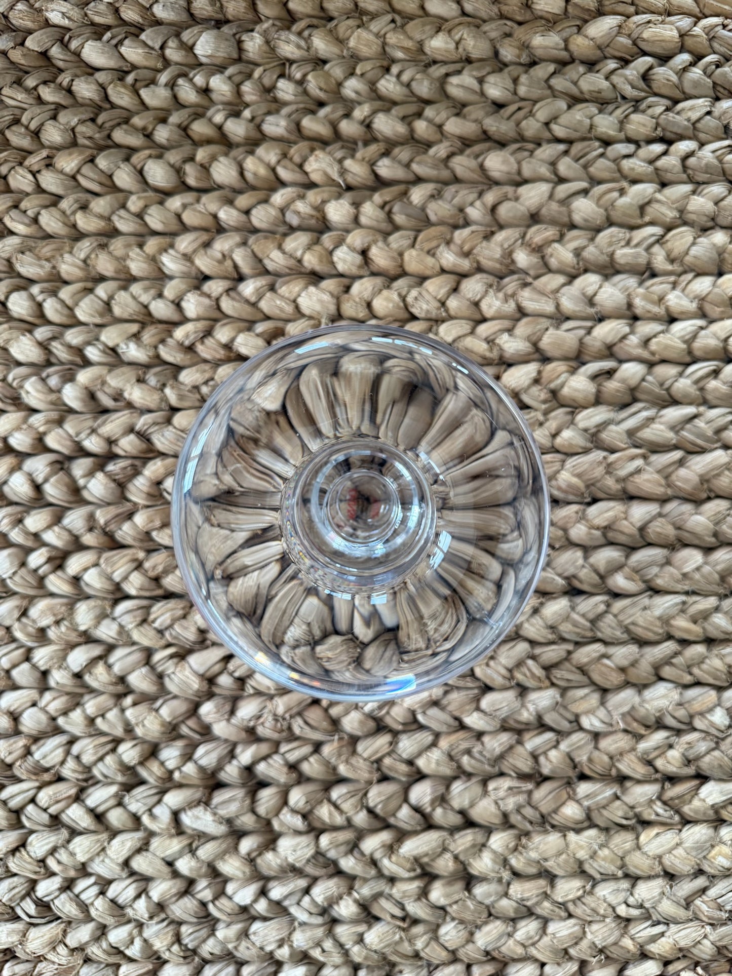 Vintage Crystal Glass Ashtray