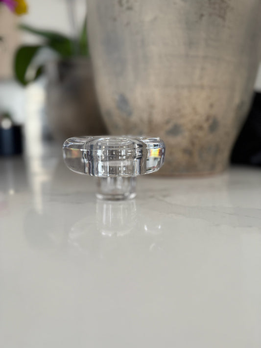 Vintage Crystal Glass Ashtray