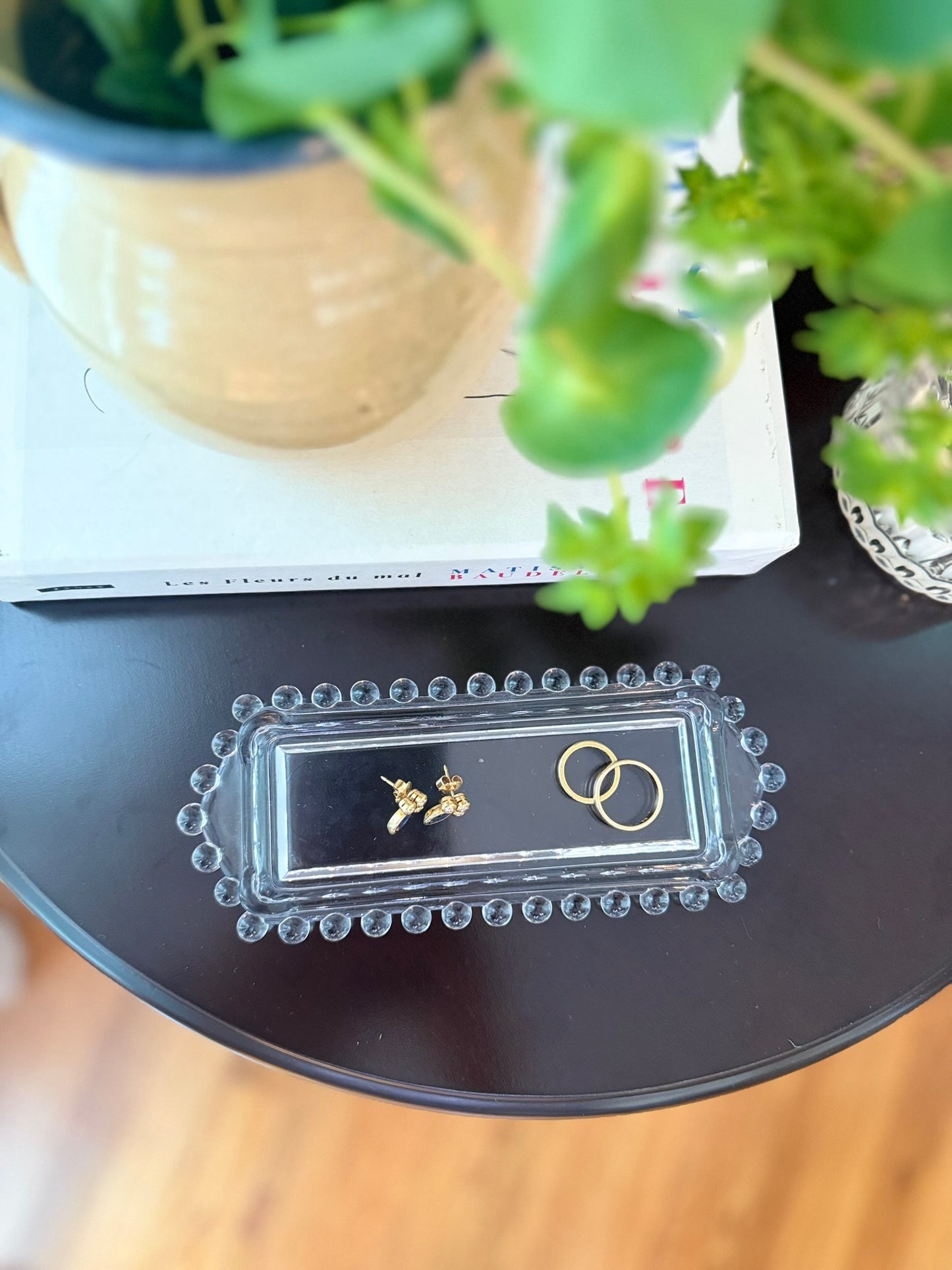 Vintage Candlewick Glass Tray