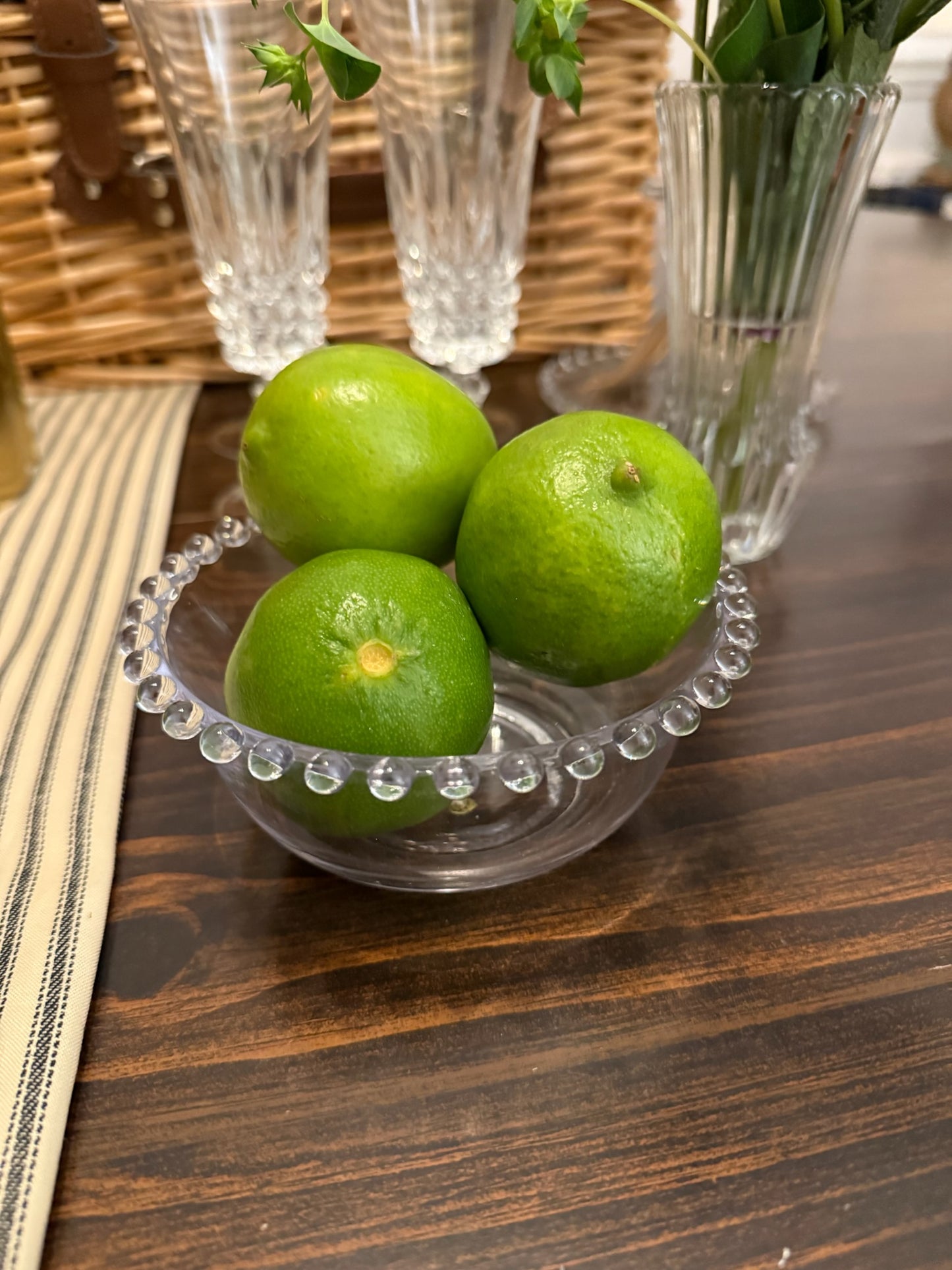 Vintage Candlewick Glass Bowl