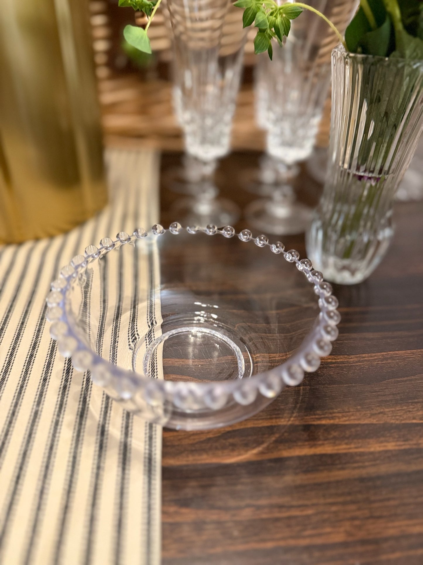 Vintage Candlewick Glass Bowl
