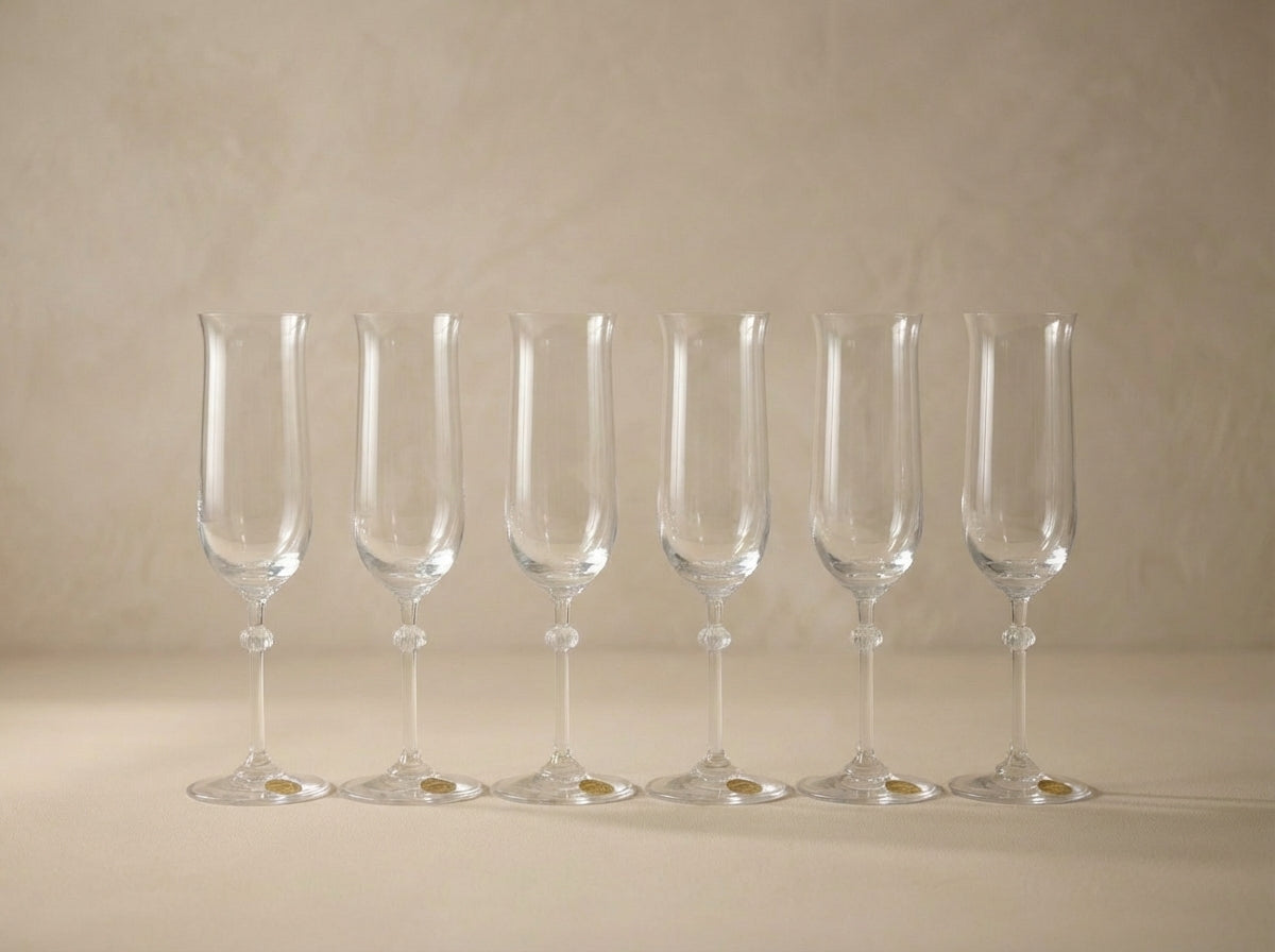 Riedel Vintage Tall Crystal Champagne Flutes Set of 6
