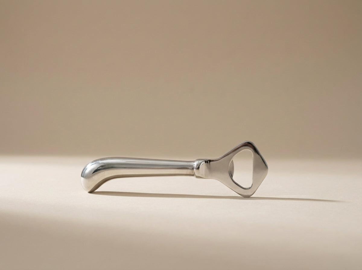 Elegant Vintage Silverplate Ergonomic Bottle Opener