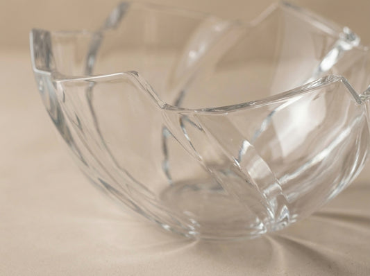 Tiffany & Co. Sculptural Crystal Centerpiece Bowl