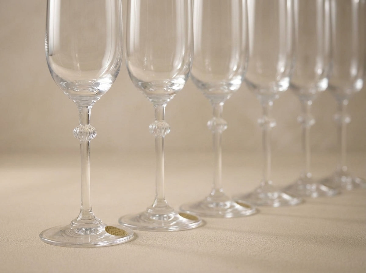 Riedel Vintage Tall Crystal Champagne Flutes Set of 6