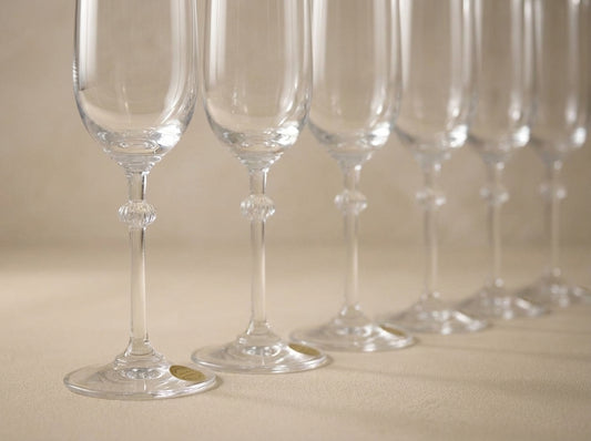Riedel Vintage Tall Crystal Champagne Flutes Set of 6