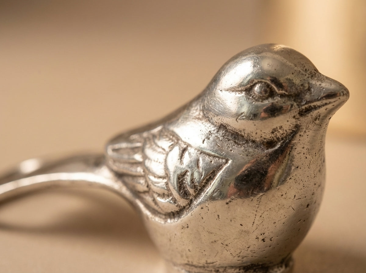 Vintage Silver-Plated Figural Bird Bottle Opener