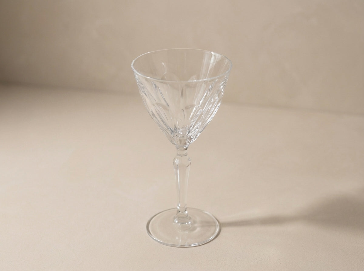 Josephinenhütte Cut Crystal White Wine Glasses (Small Size) - Set of 4